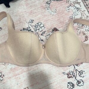 Everyday Support Lace-Trim Underwire Bra in Nude